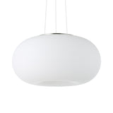 Pismarne Glass 2 Light Pendant 37.5cm - Satin Nickel