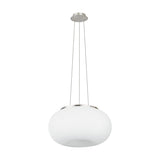 Pismarne Glass 2 Light Pendant 37.5cm - Satin Nickel