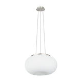 Pismarne Glass 2 Light Pendant 44.5cm - Satin Nickel