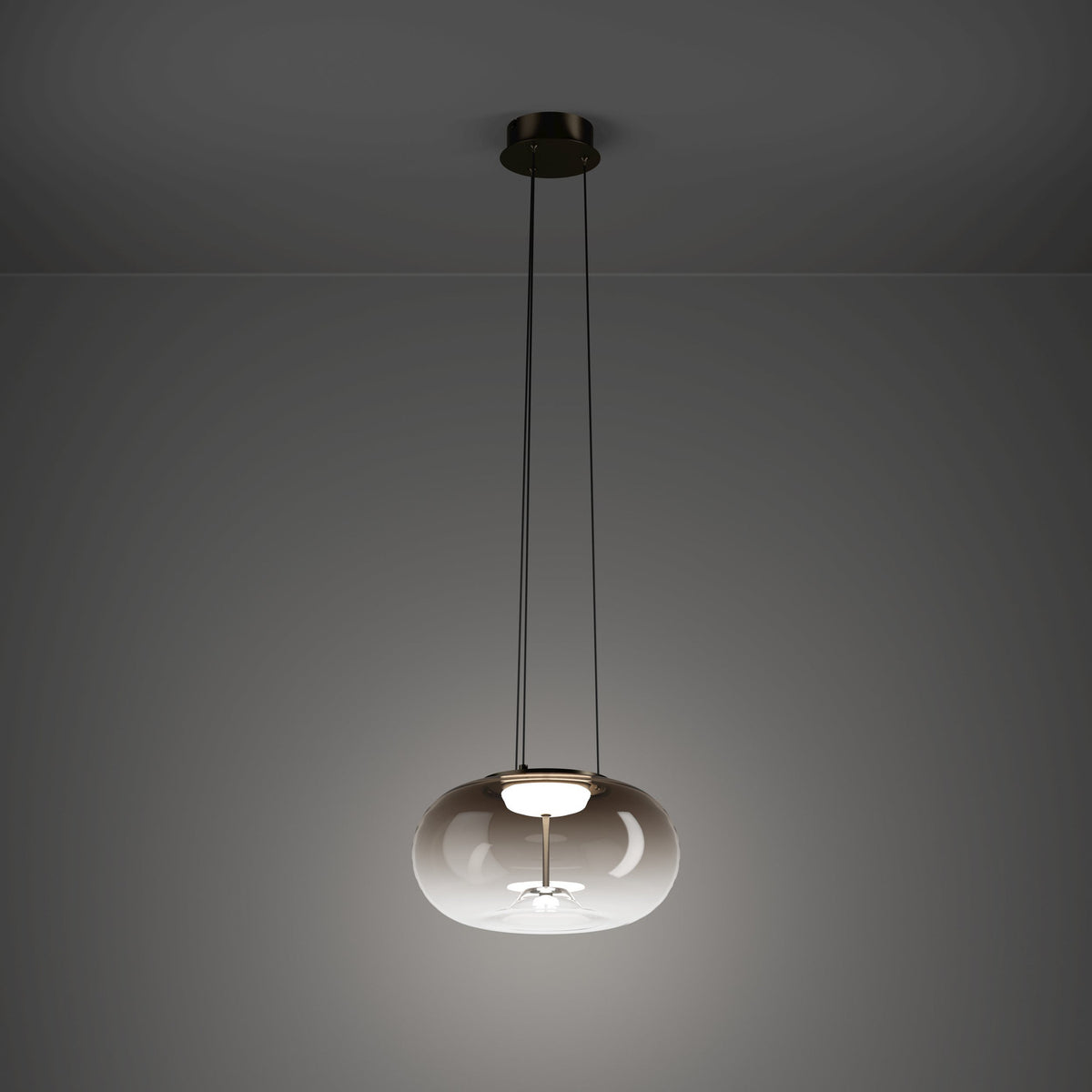 Pismarne Glass Pendant Light - Bronze