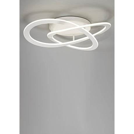 Planet LED Semi-Flush Ceiling Light 3000K 80W - White