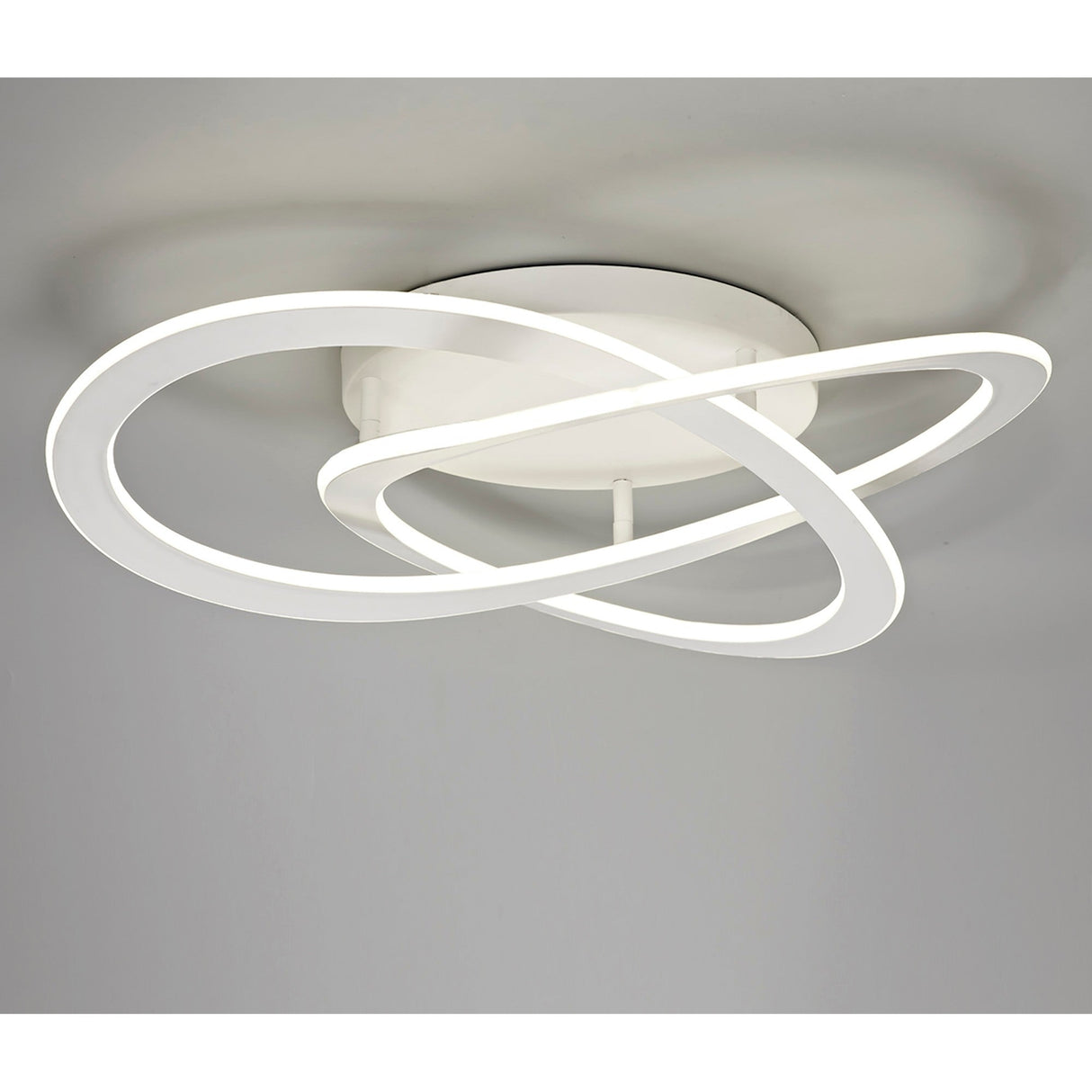 Planet LED Semi-Flush Ceiling Light 3000K 80W - White
