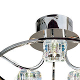 Polana 6 Light Semi-Flush Ceiling Light - Polished Chrome