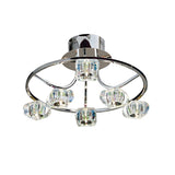 Polana 6 Light Semi-Flush Ceiling Light - Polished Chrome