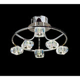 Polana 6 Light Semi-Flush Ceiling Light - Polished Chrome