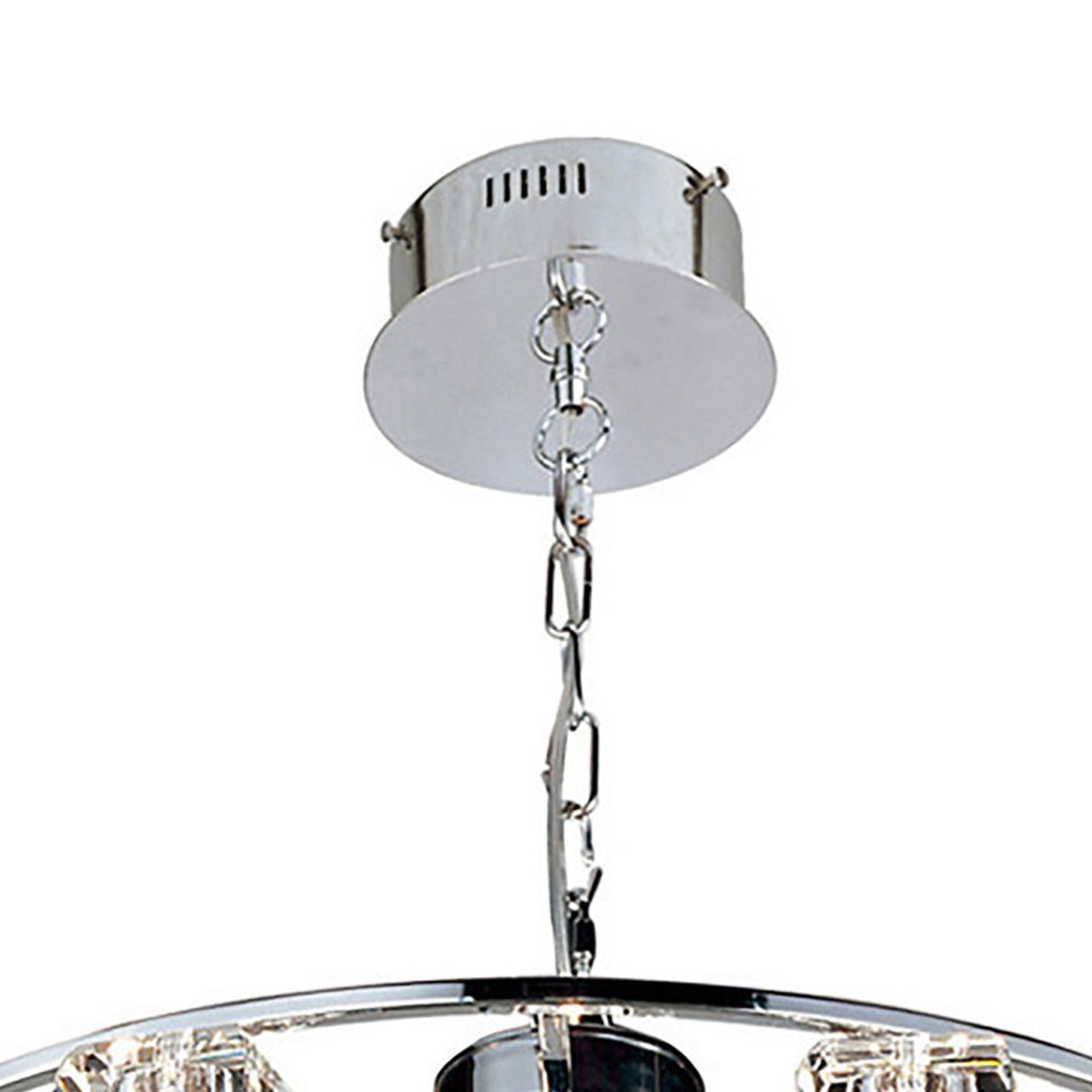 Polana 70cm Round 12 Light Chandelier - Polished Chrome