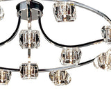 Polana 70cm Round 12 Light Chandelier - Polished Chrome
