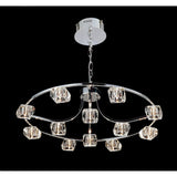 Polana 70cm Round 12 Light Chandelier - Polished Chrome
