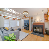 Polinesia Large CCT Dimmable LED Ceiling Retractable Fan Light - Brown