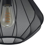 Polmorne Fabric Pendant Light 33.5cm - Black
