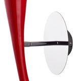 Pop 1 Light Wall Light With Switch - Golss Red &  Chrome