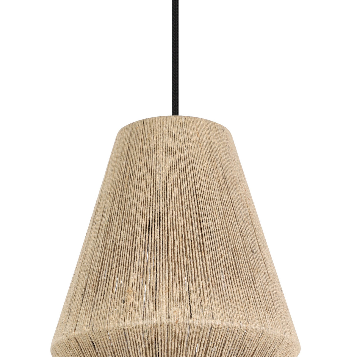 Pranvelle Fabric Linear Pendant Light - Black