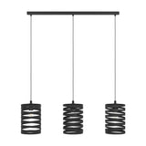 Pranvorne Linear Pendant Light - Black