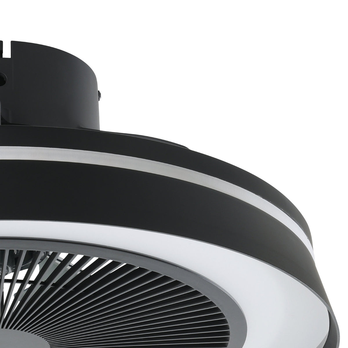 Pravenne Colour Changing Ceiling Fan with Light - Matt Black