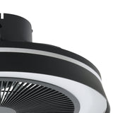 Pravenne Colour Changing Ceiling Fan with Light - Matt Black