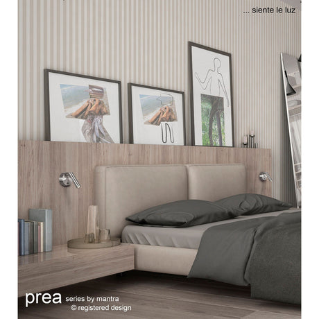 Prea LED Wall/Reading Light 3W 3000K - Satin Nickel