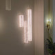 Valmera LED Slim Vertical Alabaster Wall Light - Small Soft White