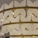 Petraia 4 Tier Floral Alabaster Chandelier - Brushed Brass