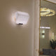 Solviera LED Alabaster Rectangular Wall Mirror - Soft White