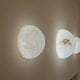 Orvani LED Medium Round Alabaster Wall Light - Soft White