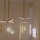 Elvaris LED Radial Alabaster Chandelier - Brushed Brass