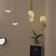 Luceris Alabaster Globe Pendant Light - Brushed Brass
