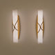 Valora LED Alabaster Wall Light - Brushed Brass