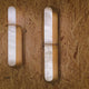 Luneth LED Alabaster Wall Light - Brushed Brass