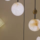 Lorixa 9 Light Cascading Alabaster Chandelier - Brushed Bronze