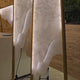 Atria LED Large Alabaster Floor Lamp - Brushed Brass