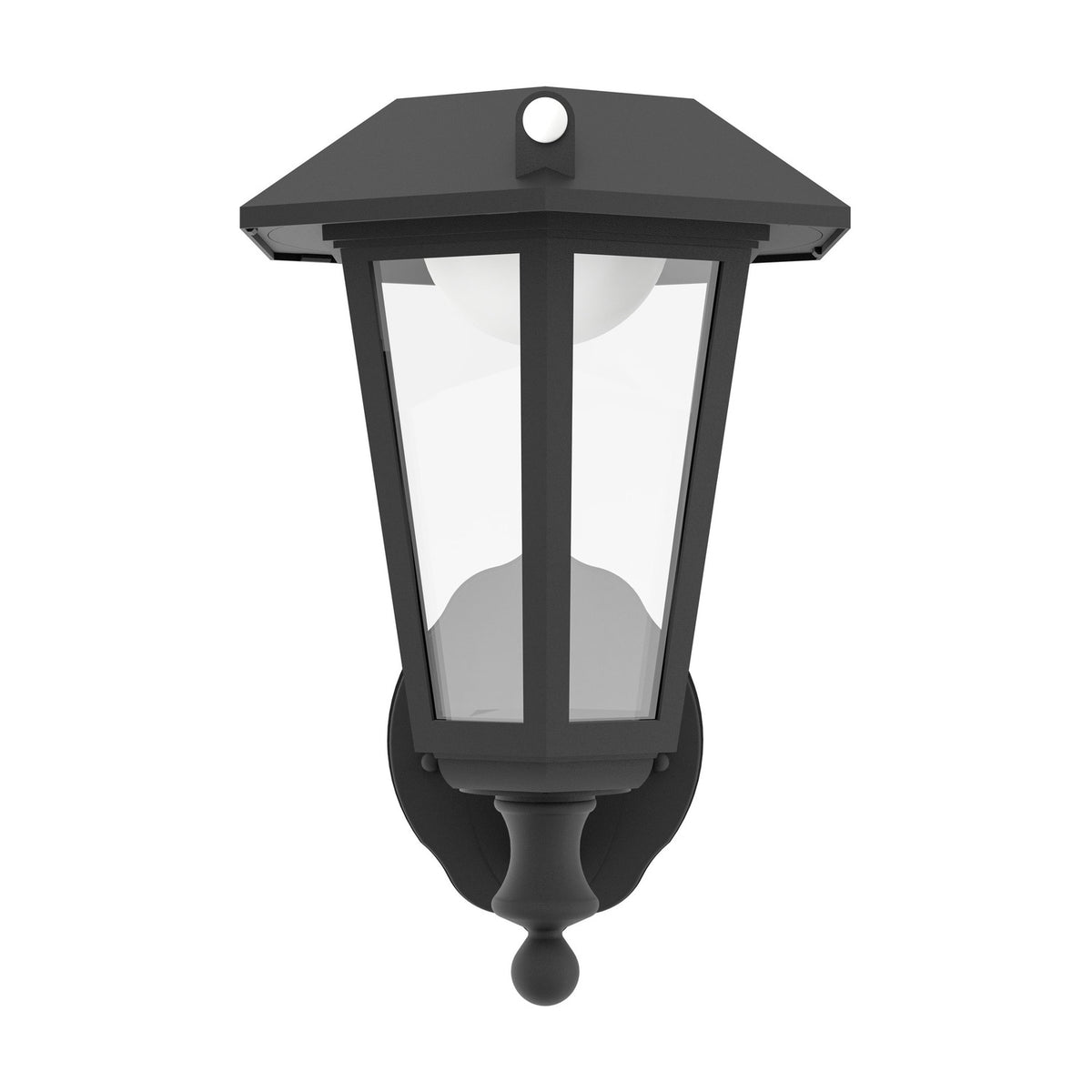 Prietta Solar Wall Light with Motion Sensor - Black