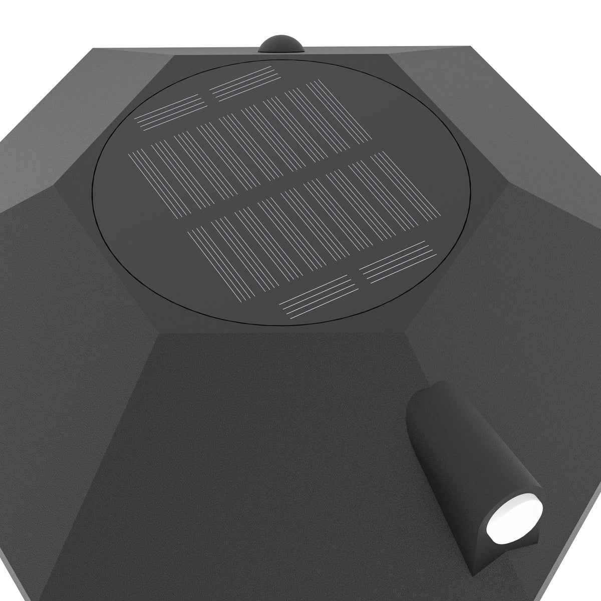 Prietta Solar Wall Light with Motion Sensor - Black