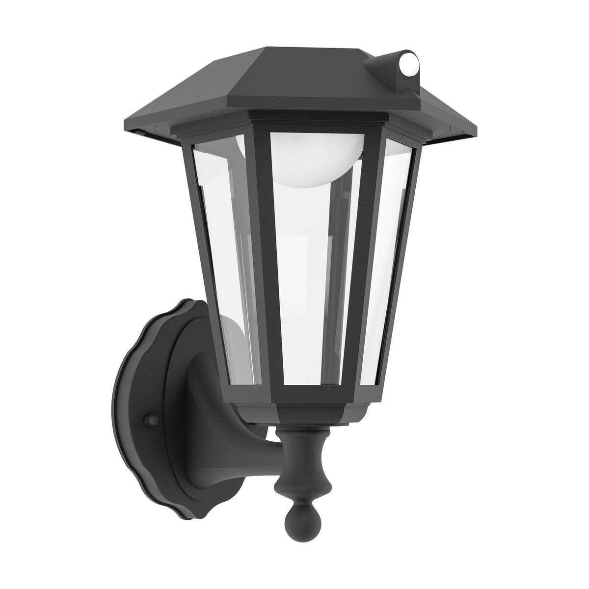 Prietta Solar Wall Light with Motion Sensor - Black