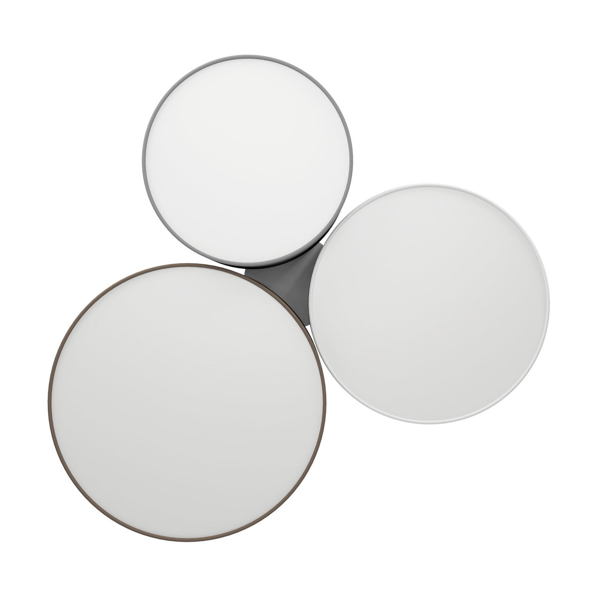 Prilmarne 3 Light Ceiling Light - Grey & White
