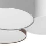 Prilmarne 3 Light Ceiling Light - Grey & White