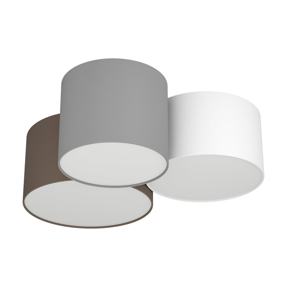 Prilmarne 3 Light Ceiling Light - Grey & White
