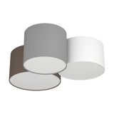 Prilmarne 3 Light Ceiling Light - Grey & White