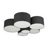 Prilmarne 6 Light Ceiling Light - Black & White