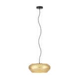 Priorat Glass 3 Light Pendant - Black