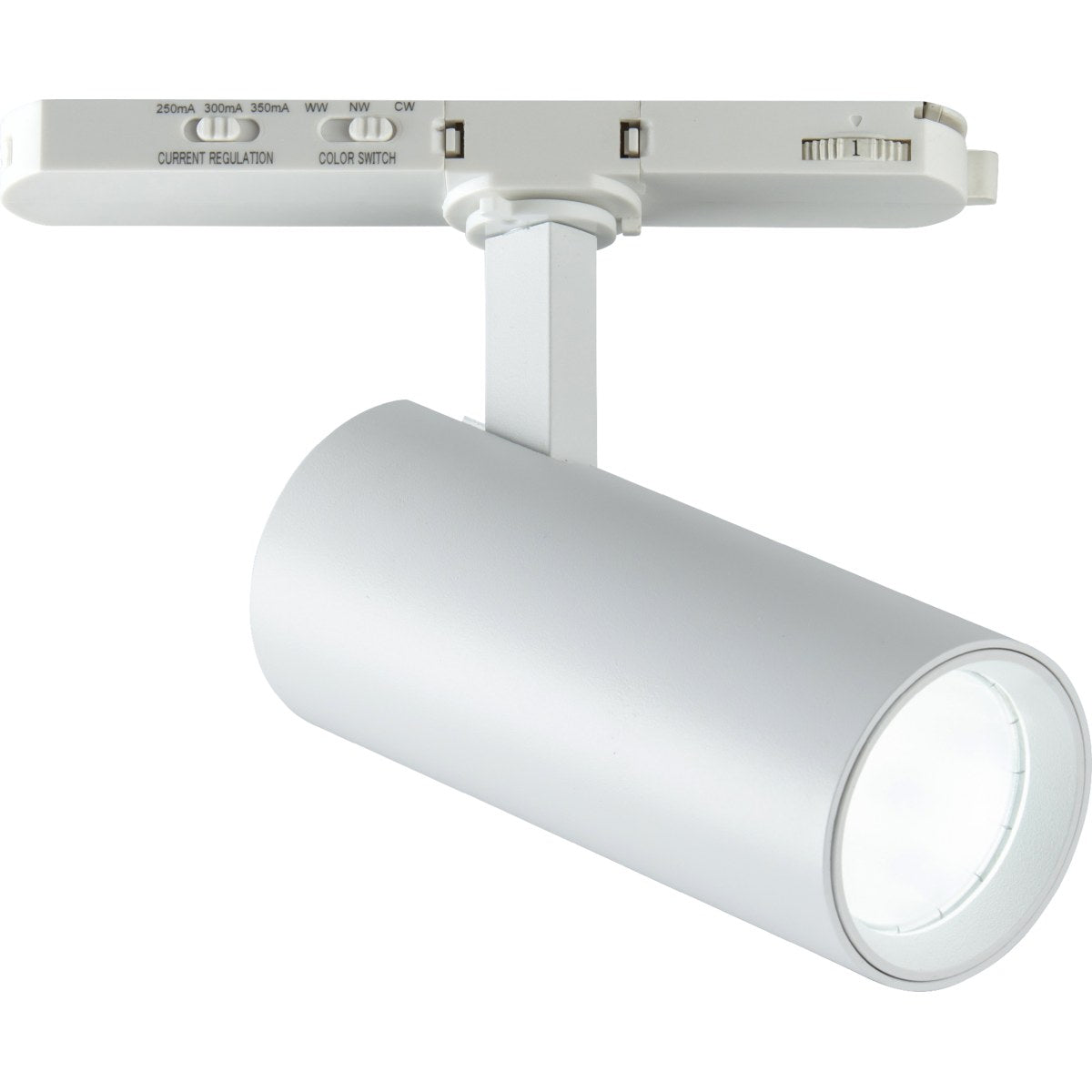 Atlas Pro 15W 3 Circuit Track Dimmable Spotlight - Matt White