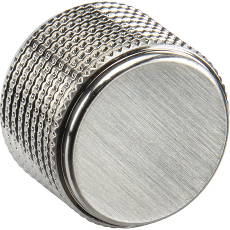 Decorative Solid Metal Dimmer Cap - Brushed Chrome