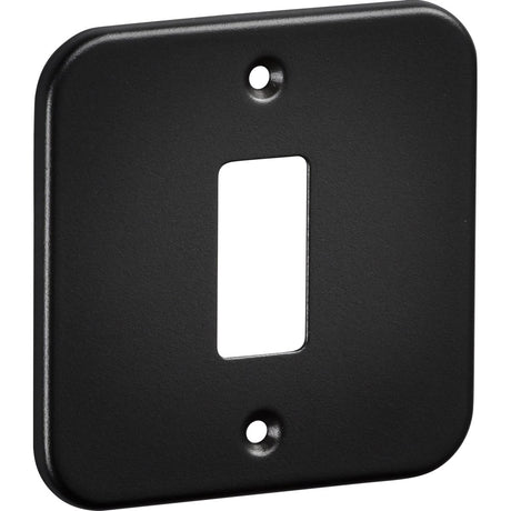 1G Grid Faceplate - Metalclad Textured Black