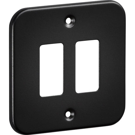 2G Grid Faceplate - Metalclad Textured Black
