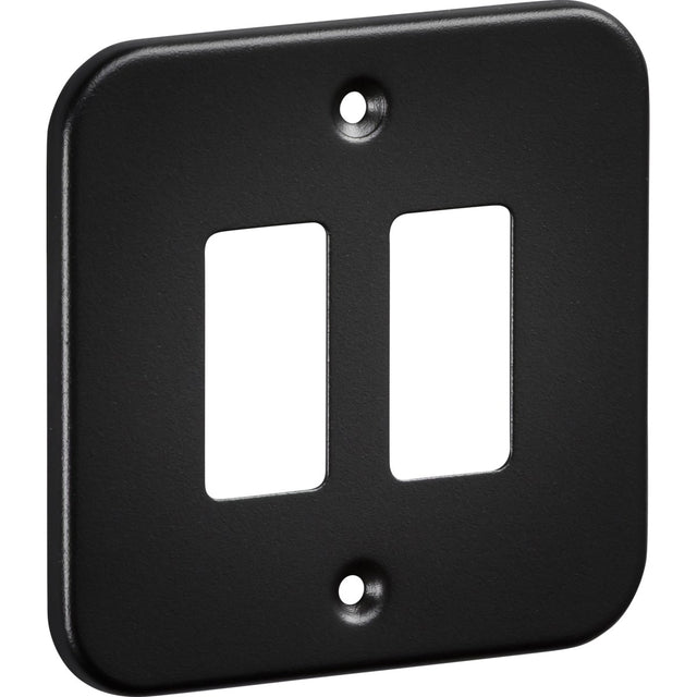 2G Grid Faceplate - Metalclad Textured Black