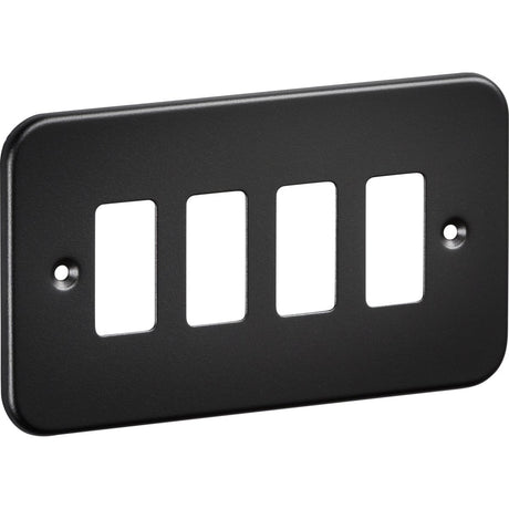 4G Grid Faceplate - Metalclad Textured Black