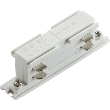 K-Line 3 Circuit Track Power Concealed In-line Connector - White