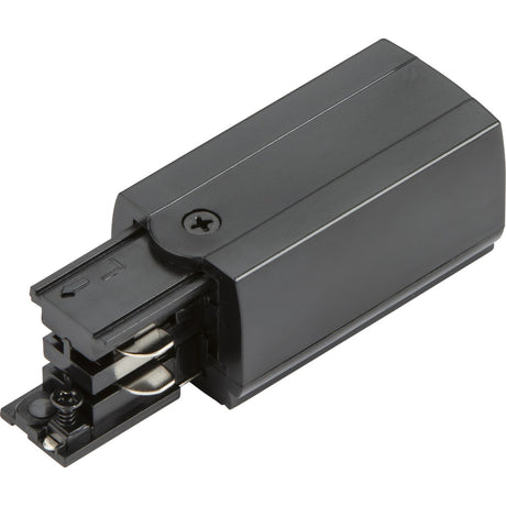 K-Line 3 Circuit Track Power Feed Left Connector - Black