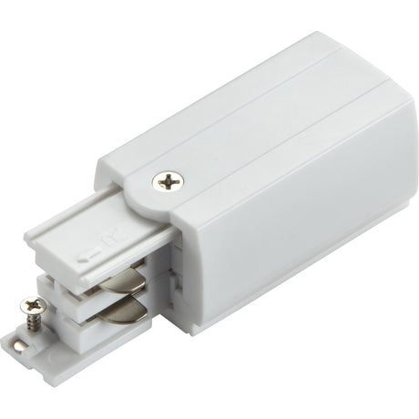 K-Line 3 Circuit Track Power Feed Right Connector - White