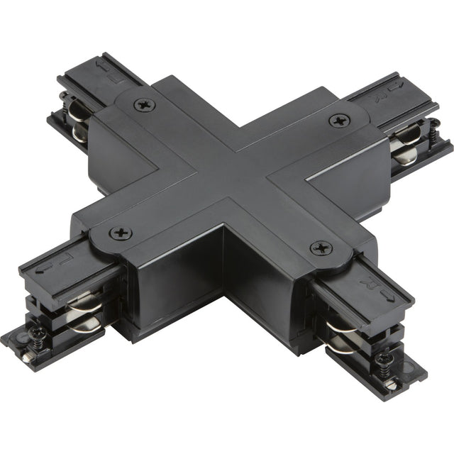 K-Line 3 Circuit Track X-Connector - Black