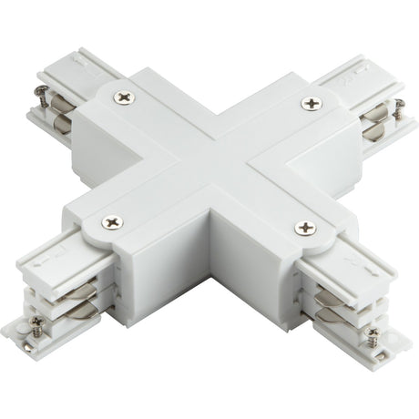 K-Line 3 Circuit Track X-Connector - White